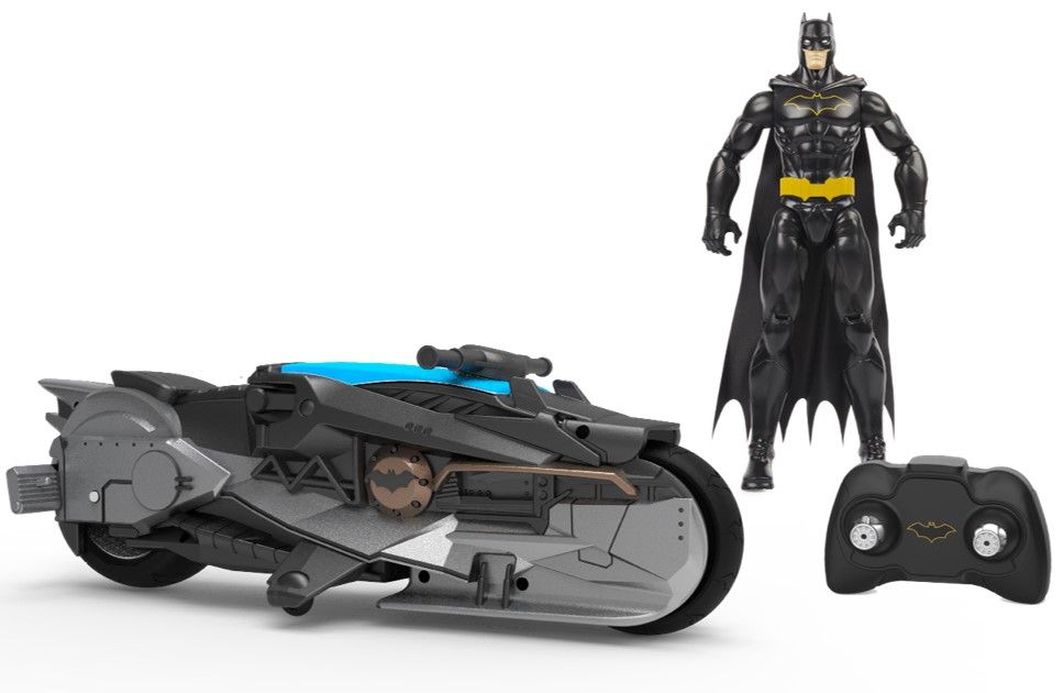 Spin Master Pack Batcycle Rc + Figurine Batman 30 Cm Batman