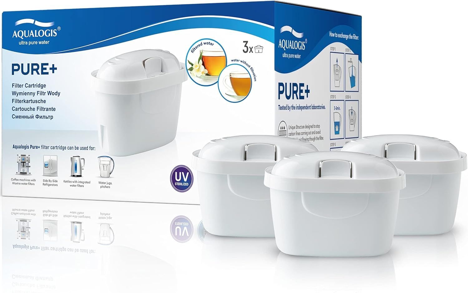 Pure+ Cartouche Filtrante Compatible Avec Brita Maxtra, Maxtra+ (3)