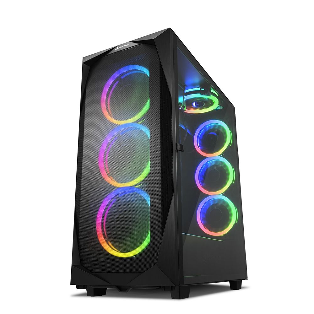 Boitier PC Moyen Tour ATX Sharkoon Rev300 RGB avec panneaux vitrés - vue 2