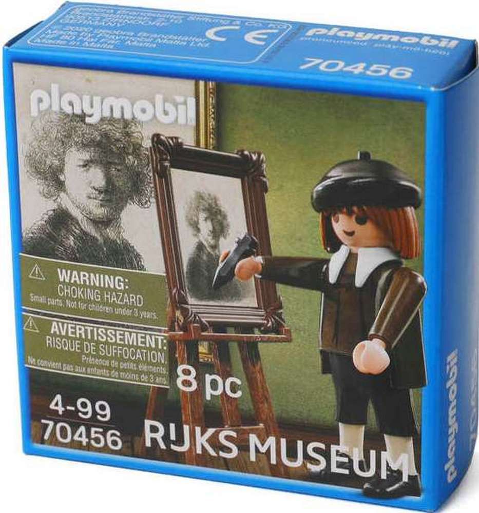 Playmobil 70456 Rembrandt Figurine Inspirée Par 'autoportrait Aux Cheveux Bouclés Et Au Col Rijks Museum Amsterdam Collector