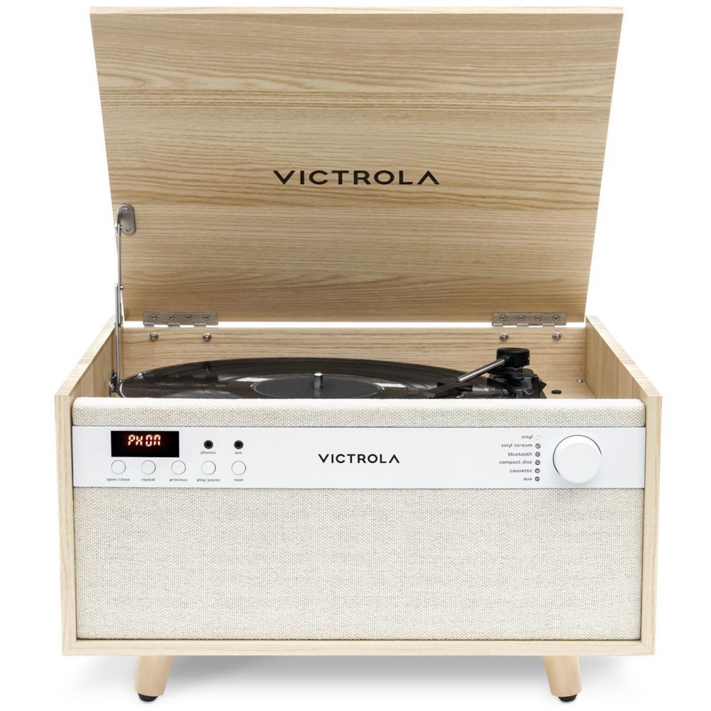 vinyle VICTROLA MUSIC CENTER 5EN1 CENTURY NATUREL - vue 5