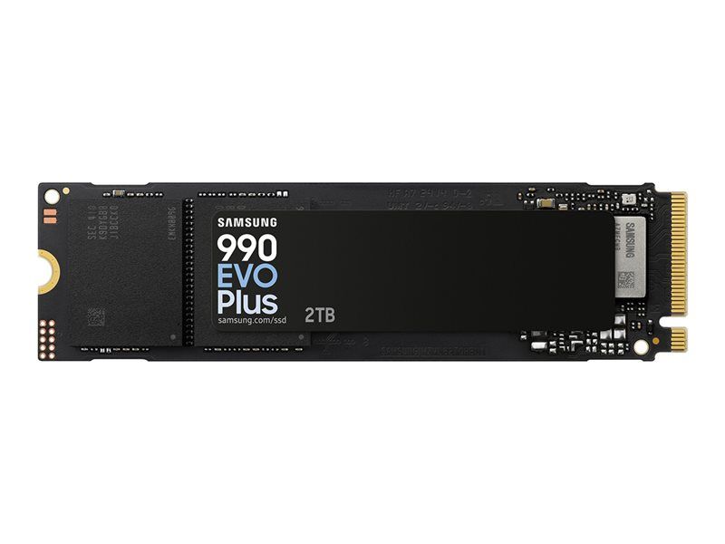 Samsung 990 EVO Plus MZ-V9S2T0 - SSD - chiffré - 2 To - interne - M.2 2280 - PCIe 5.0 x2 (NVMe) - AES 256 bits - TCG Opal Encryption 2.0