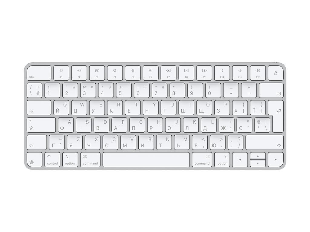 Apple Magic Keyboard Clavier USB C sans fil Bluetooth QWERTY Ukrainien
