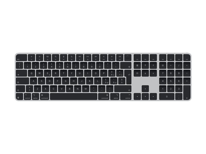 Apple Magic Keyboard with Touch ID and Numeric Keypad - Clavier - USB-C - sans fil - Bluetooth - QWERTY - Italien - clés noires