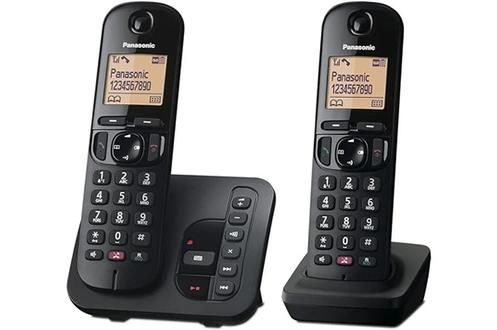 TÉLÉPHONE SANS FIL NUMÉRIQUE PANASONIC DUO KX TGC262 AVEC RÉPONDEUR NOIR