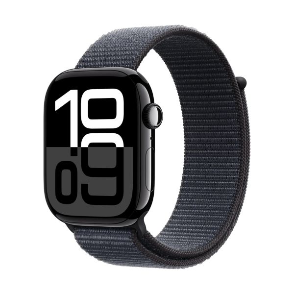 Apple Watch Series 10 Gps 42mm Aluminio Negro (Jet Black) Y Correa Deportiva Loop Negra