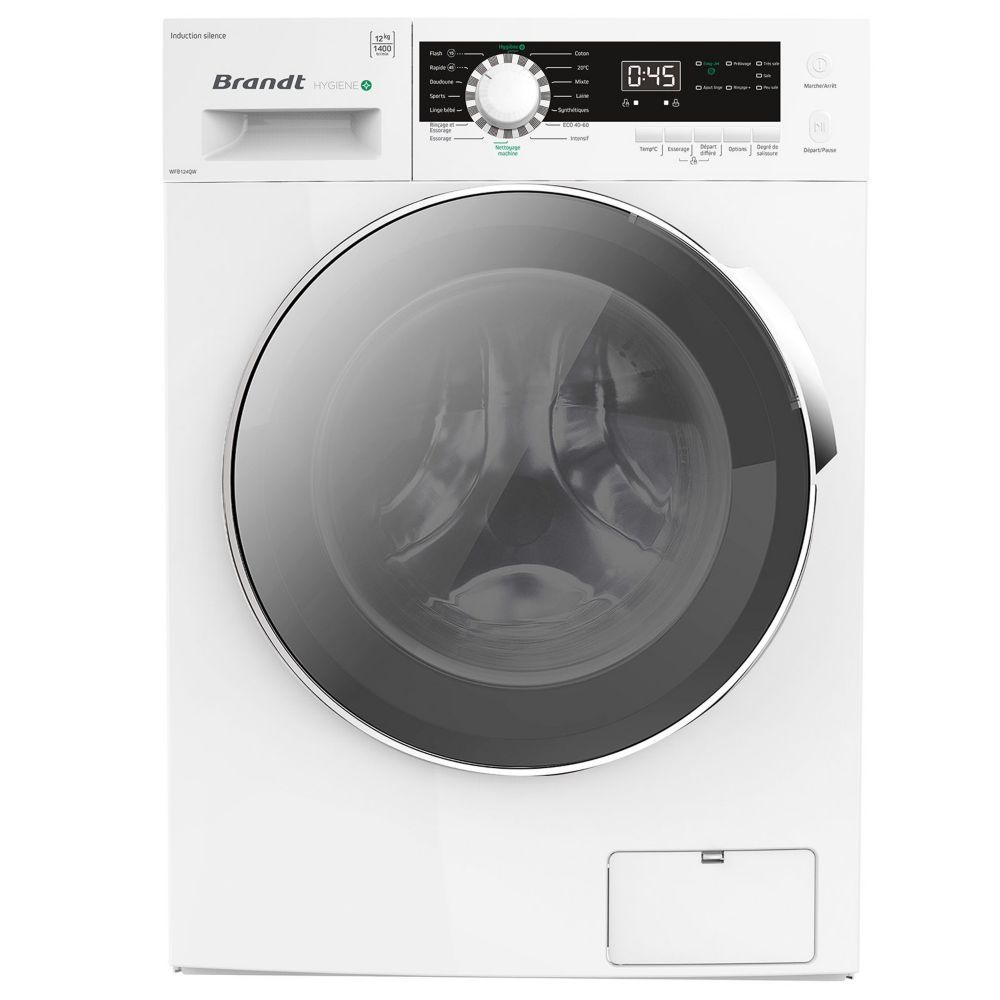 Lave linge hublot BRANDT WFB124QW HYGIENE +