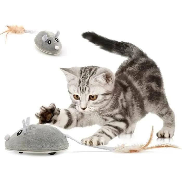 Comparer les prix de Haopyou Jouet Souris Lectronique Jouet Interactif Pour Chat Jouet Raliste Mouvement Automatique Chargement Usb