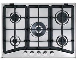 DeLonghi IF 57 PRO N plaque Acier inoxydable Intégré placement Gaz 5 zone