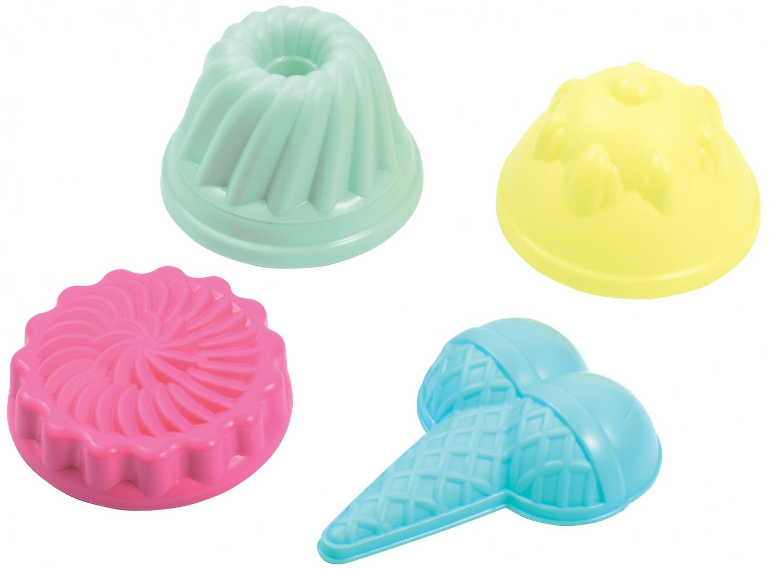 Summer Filet 4 Moules À Sable Pâtisserie Avec Pelle