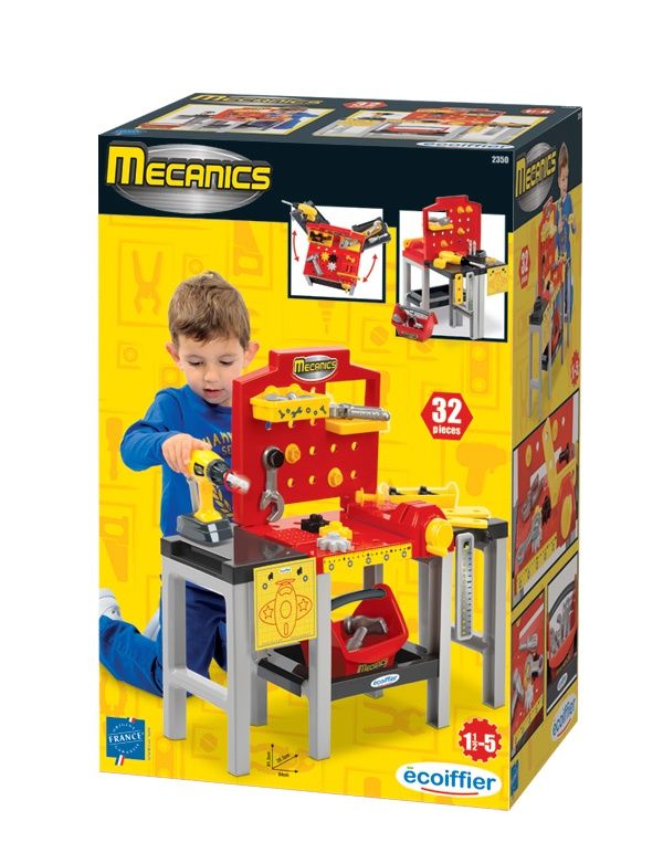 ECOIFFIER Etabli bricolage modulable 32 pièces Collection Mecanics Conseillé dès Origine France Garantie