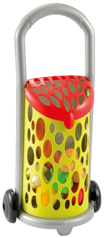 Jeu d'imitation commerçant ECOIFFIER Chef Chariot Marché 7 produits frais Fabrication française - vue 2