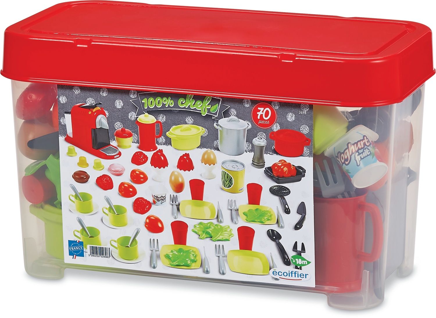Coffret dinette ECOIFFIER 70 pièces Pour enfant dès Origine France Garantie - vue 2