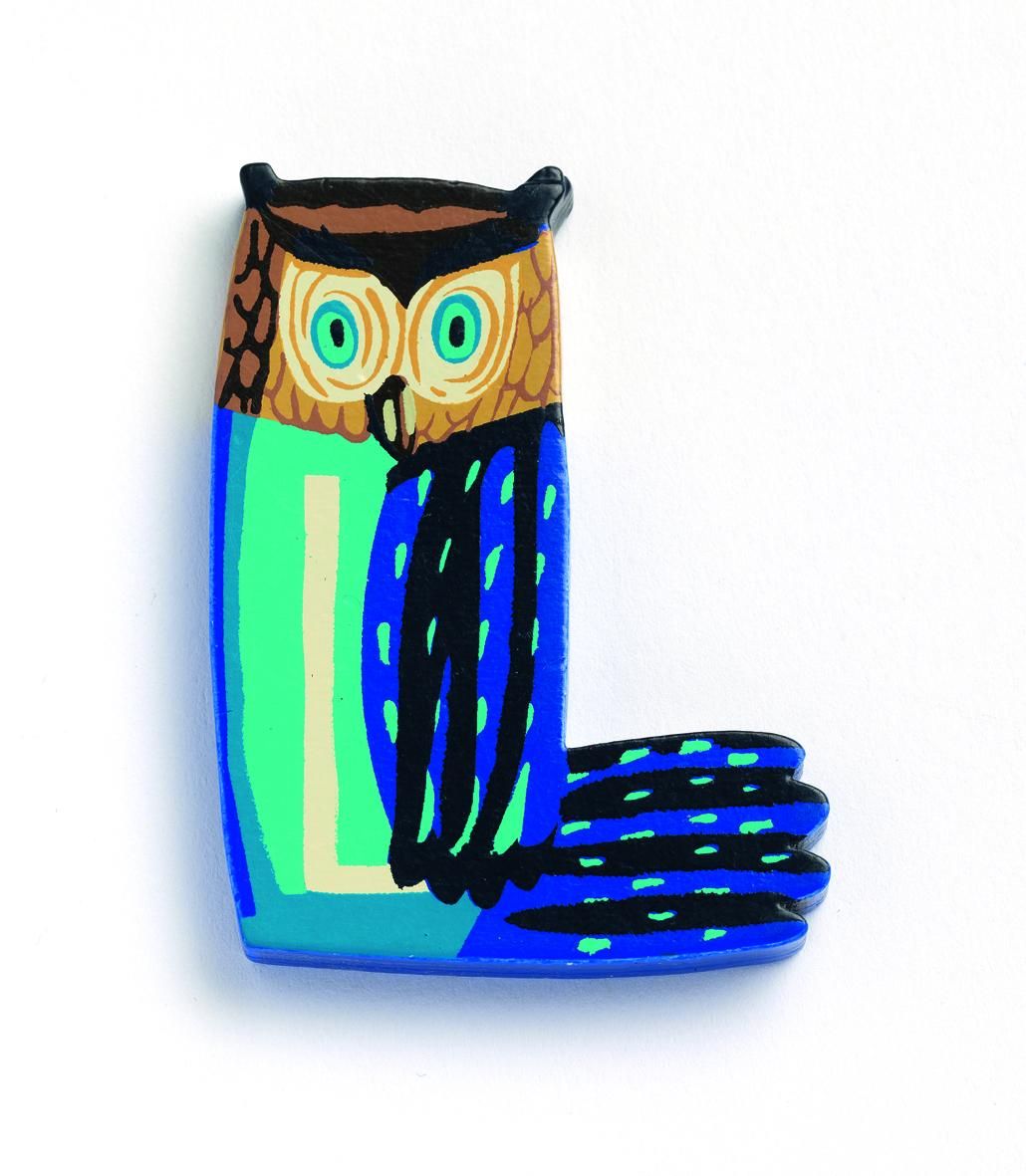 Djeco - Lettre Animaux En Bois L - Djeco