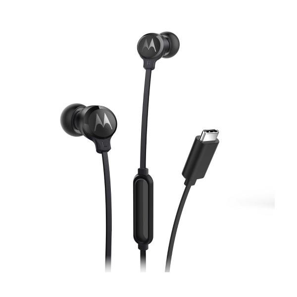 Motorola EARBUDS3CS casque Avec fil Ecouteurs Appels/Musique USB Type-C Noir
