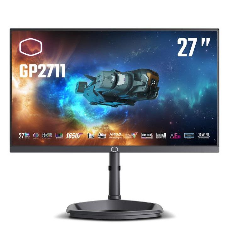 Cooler Master Gaming GP2711 LED display 27 2560 x 1440 pixels 2K Ultra HD Noir