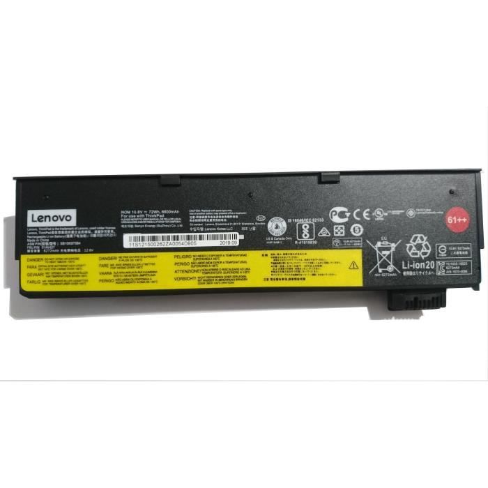 Batterie originale LENOVO 61++ 72Wh pour ThinkPad T470 T570 01AV423 01AV424 - vue 2