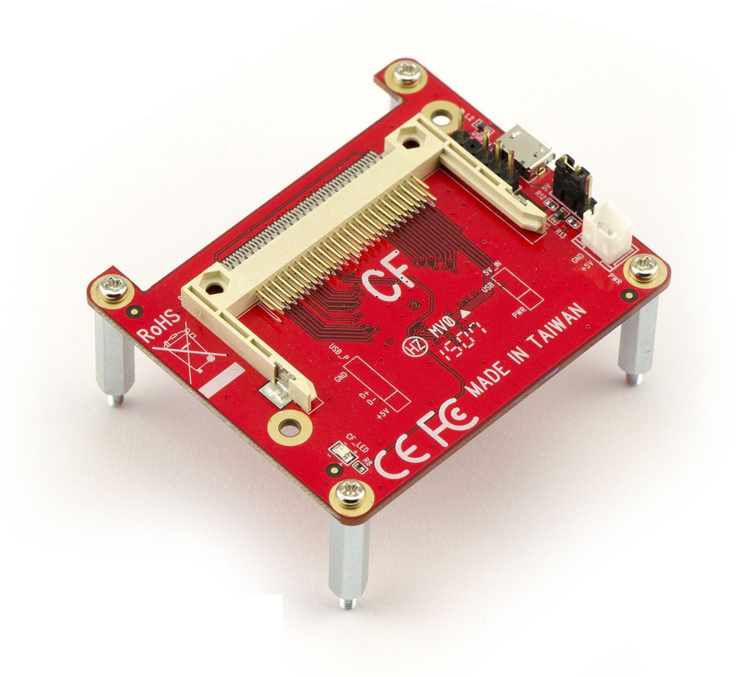 Plaque d'extension pour Raspberry Pi IoT - 1 port COMPACT FLASH CF