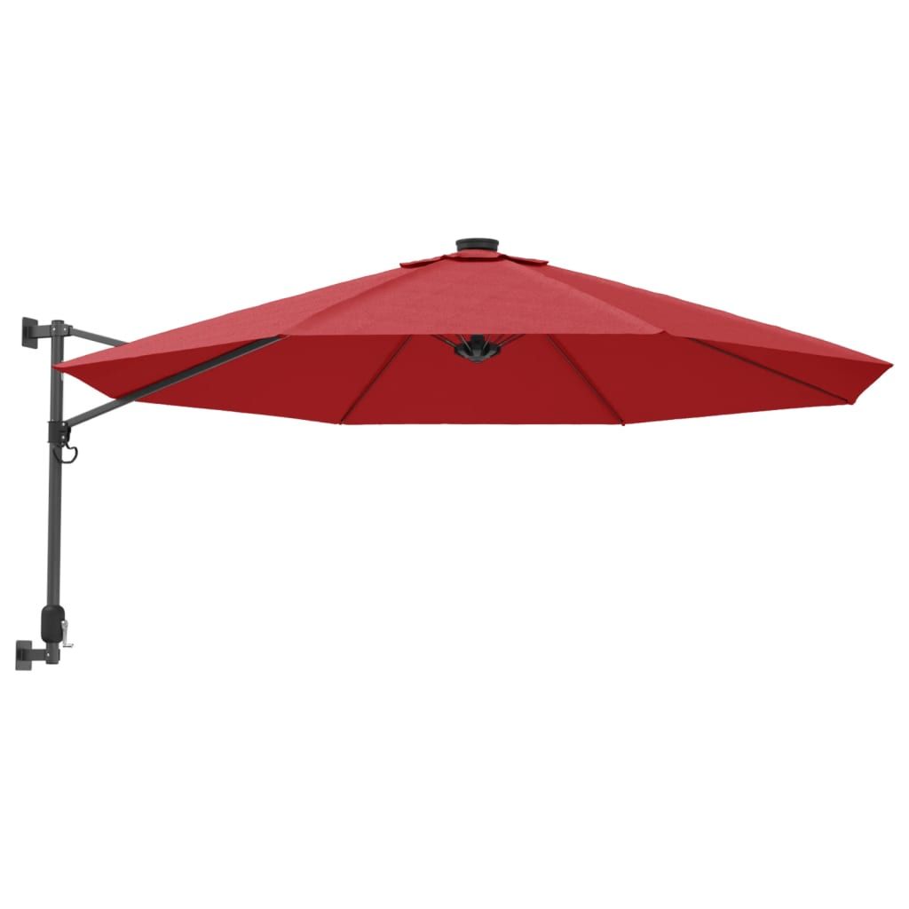 Parasol D'extérieur Mural 290 Cm Rouge Vif Helloshop26 02_0008701