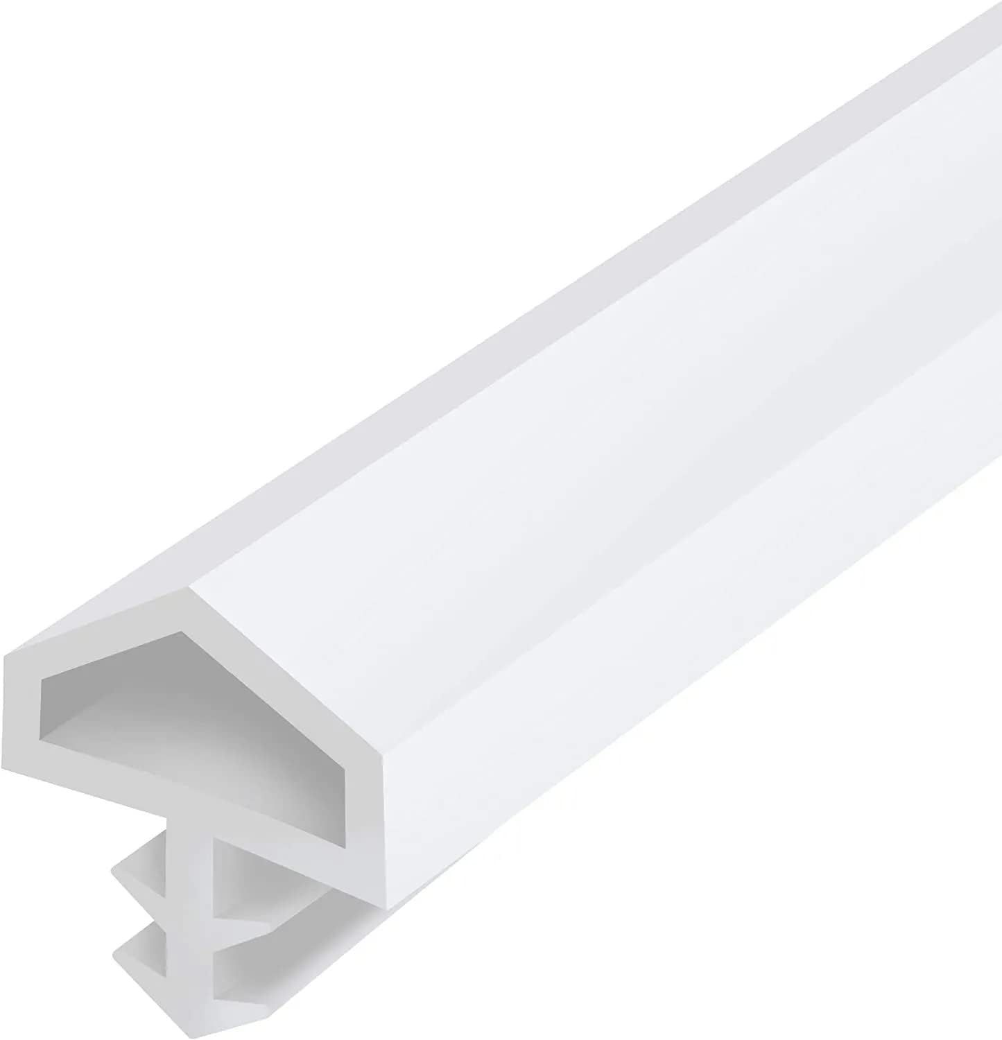 Joint d'isolation porte intérieure blanc 10mm x 5,5mm Calfeutrage Rainure Garniture Isolant Protection Etanchéité Profil Thermique Flexible Souple (longueur 10m)