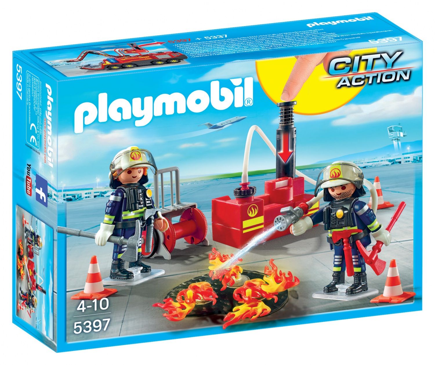 Playmobil 5397 Pompiers Avec Matériel D'incendie