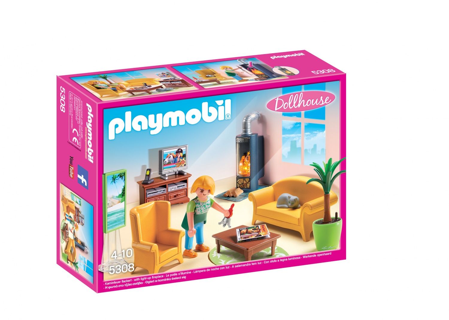 Playmobil 5308 Salon Avec Poêle À Bois