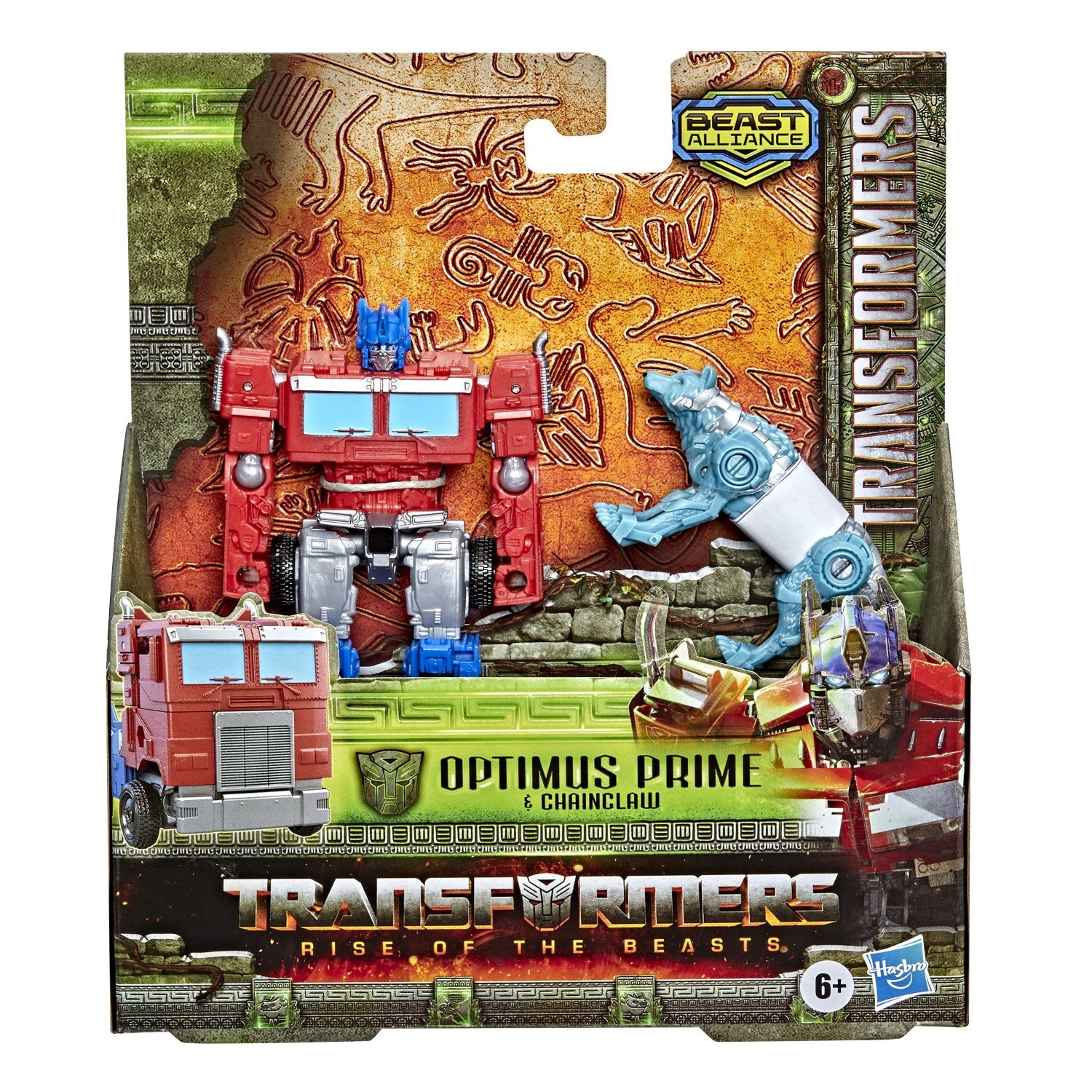 Pack 2 Figurines Transformers: Rise of the Beasts Beast Alliance Beast Weaponizers : Optimus Primal Hasbro Jeux - vue 6