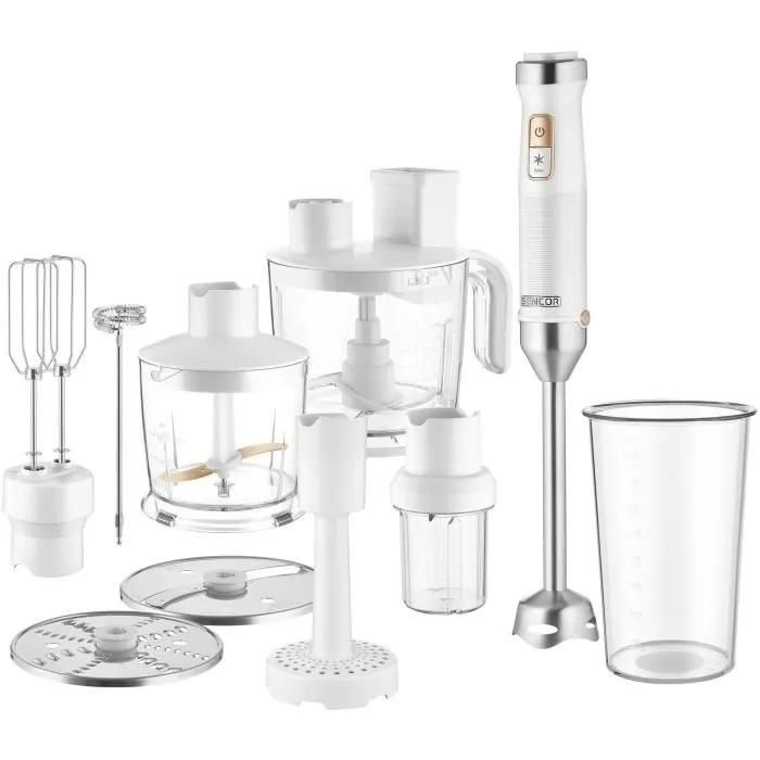 Mixeur plongeant 10 en 1 SENCOR SHB 6551WH Technologie QuadBlade - vue 2