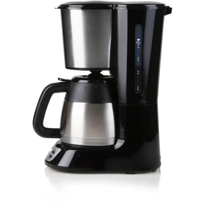 Cafetière filtre DOMO DO709K 1 8 tasses Ecran LCD Minuteur 24 h Acier inoxydable - vue 5