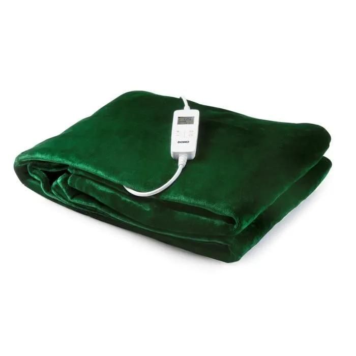 Couverture chauffante DOMO 10 positions de chaleur Soulage et stimule Molleton flanelle 180x160 cm - vue 2