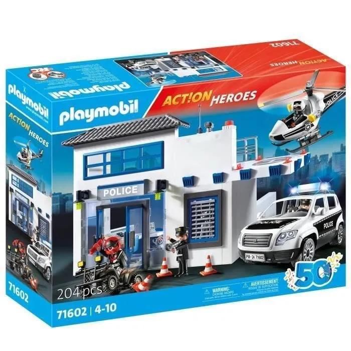 Jeux D'imitation Poste De Police Et Véhicules Playmobil La Boite - vue 4