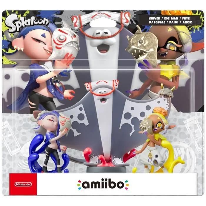 Figurine Amiibo Splatoon Pasquale + Raimi + Angie