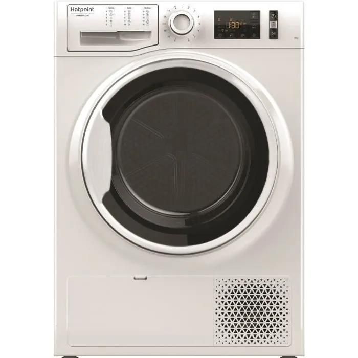 Sèche linge pompe à chaleur HOTPOINT NTM1191WKEU 9 kg L60cm Classe A+ - vue 2