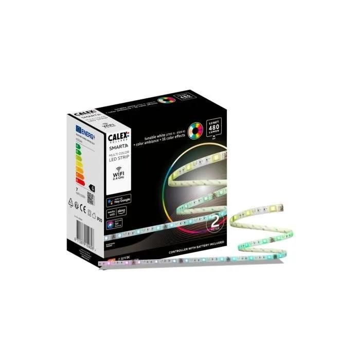 CALEX Smart LED Ruban 2M 480lm RGBCCT 2700 + Telecommande - vue 4