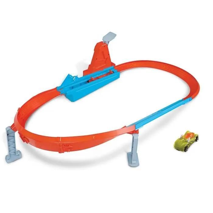 Hot Wheels Action Coffret La Piste des Champions Piste Ovale avec propulseur Une Petite Voiture de Course Incluse Jouet pour Enfant GJM75 - vue 7