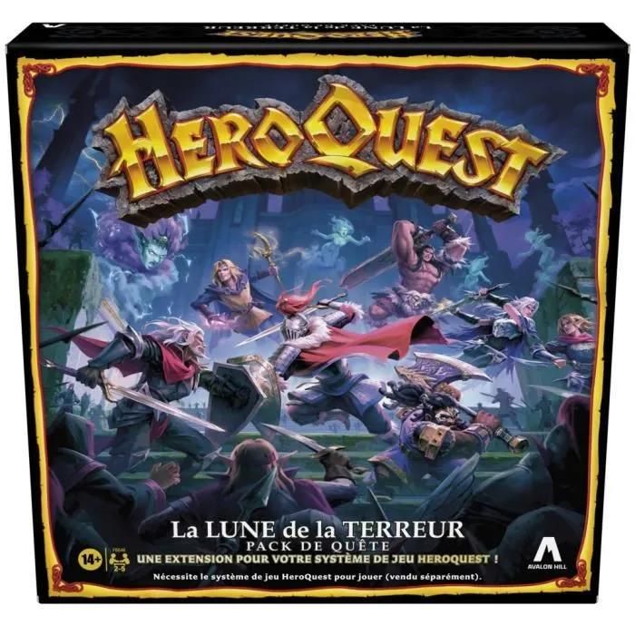 HeroQuest pack de quête La lune de la Terreur système de jeu HeroQuest requis jeux de rôle pour 2 à 5 joueurs dès - vue 3