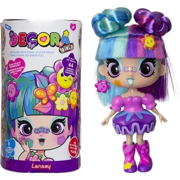 Poupée LANSAY 55102 Decora Girlz Minis Poupées Fashion À Personnaliser Fleur