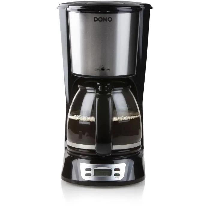 Cafetière Filtre DOMO DO708K 1 5 12 tasses Ecran LCD Minuteur 24 h et acier inoxydable - vue 5