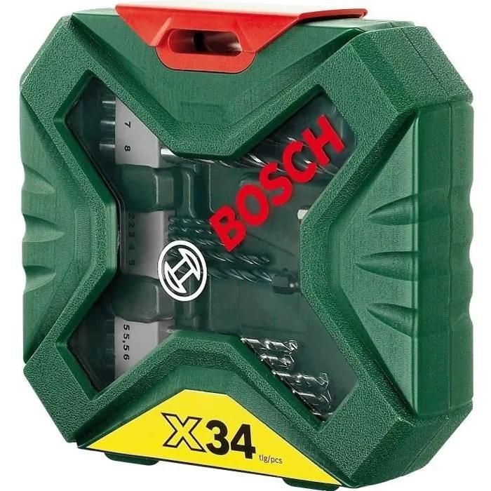 Coffret d'accessoires Bosch X-Line 34 pièces