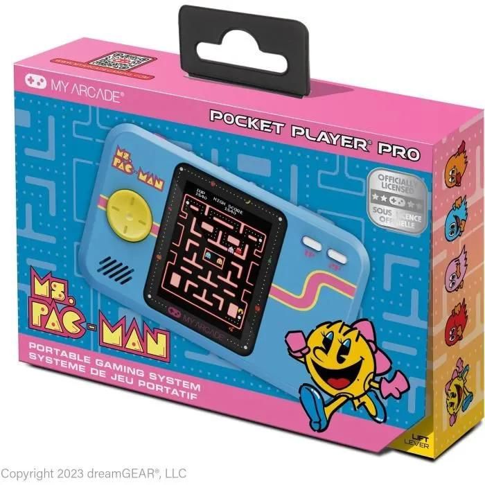 Console de jeu rétrogaming Atari Pocket Player PRO Ms. Pac Man Ecran 7cm Haute Résolution - vue 5