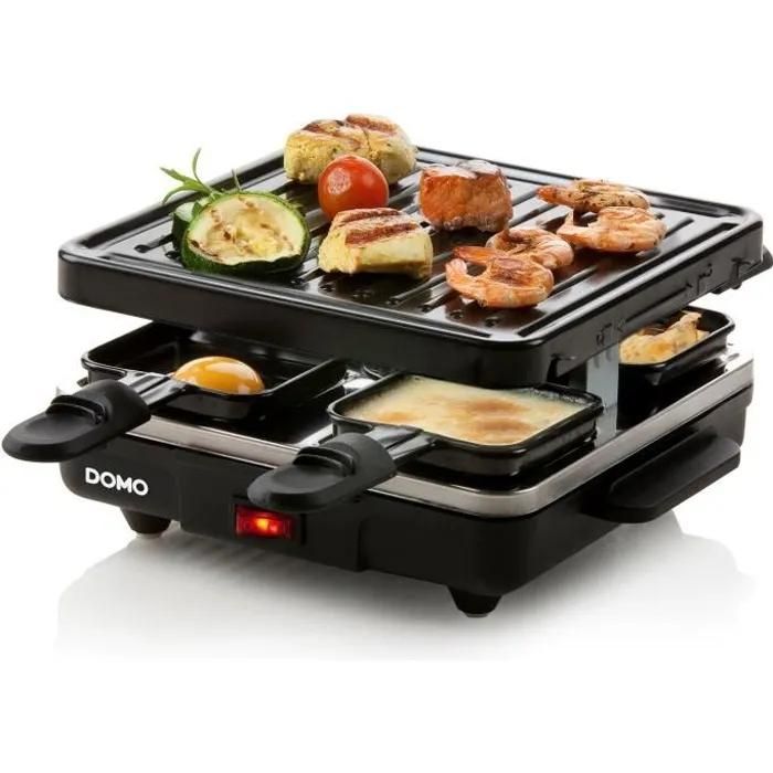 RACLETTE GRILL 4 PARTS DOMO DO9147G - vue 2