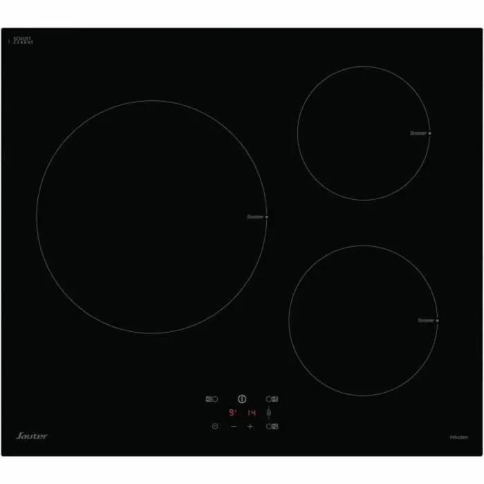 Table de cuisson induction SAUTER 3 foyers L60 cm SI934B - vue 2