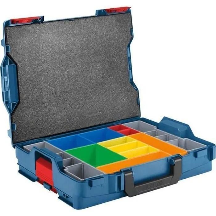 Bosch Professional Coffret de transport L-BOXX 102 + set de casiers inset box 12 pièces - 1600A016NB