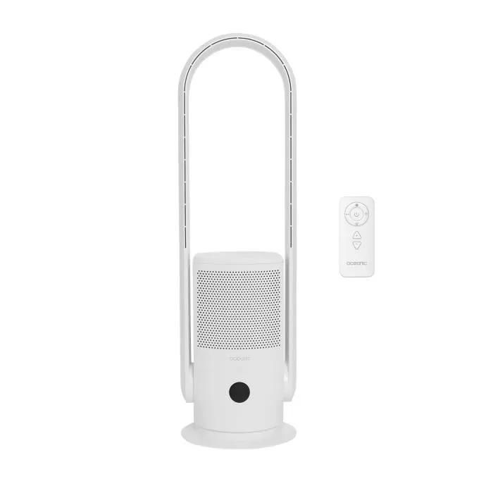 OCEANIC Ventilateur Purificateur d'Air avec filtre Sans pale Oscillation H.80 cm Minuterie 8h Télécommande - vue 2