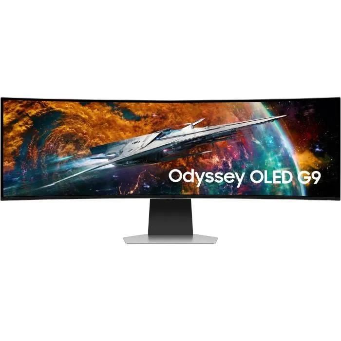 Samsung Odyssey OLED G9 S49CG954SU - G95SC Series - moniteur OLED - Intelligent - jeux - incurvé - 49 - 5120 x 1440 UWQHD @ 240 Hz - 250 cd/m² - 1000000:1 - DisplayHDR 400 True Black - 0.03 ms -...