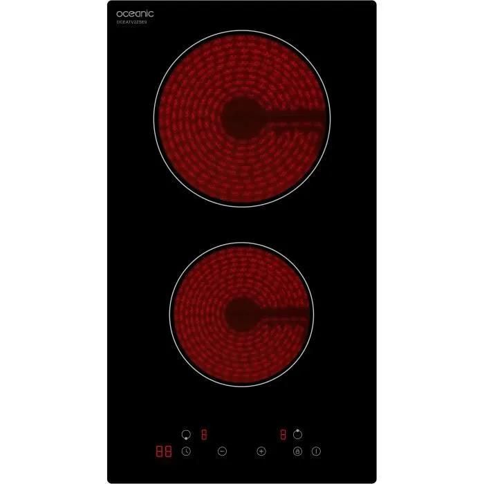 Plaque de cuisson vitrocéramique OCEANIC 2 foyers commandes sensitives - vue 2