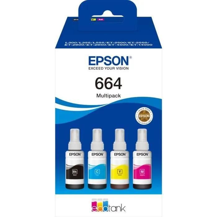 Cartouche d'encre Ecotank Bouteille Serie 664 4 Couleurs - vue 6