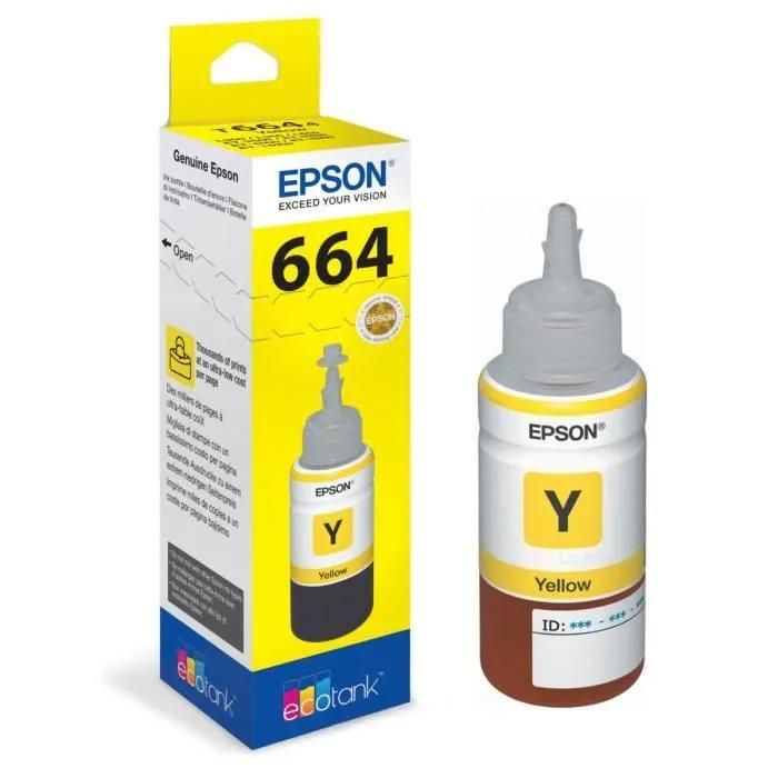 Epson T6644 - 70 ml - jaune - original - recharge d'encre - pour EcoTank ET-14000, ET-16500, ET-2500, ET-2550, ET-2600, ET-2650, ET-3600, ET-4500, ET-4550 Epson T6644 - 70 ml - jaune - original - recharge d'encre - pour EcoTank ET-14000, ET-16500, ET-2500, ET-2550, ET-2600, ET-2650, ET-3600, ET-4500, ET-4550