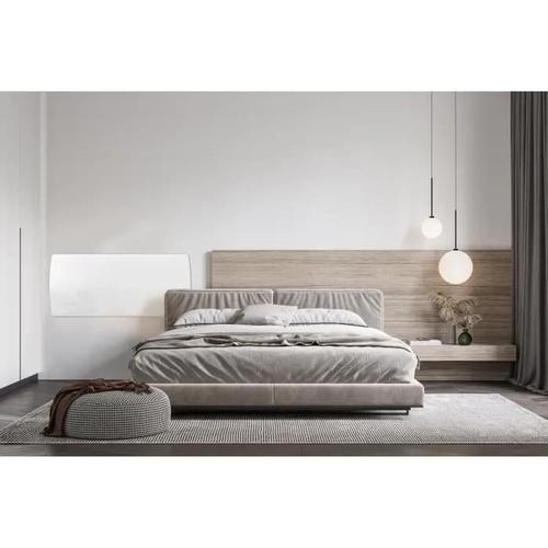 Radiateur Électrique Fixe A Inertie Seche Céramique 2000W Oceanic Rubis - Façade Verre - Blanc - Nf