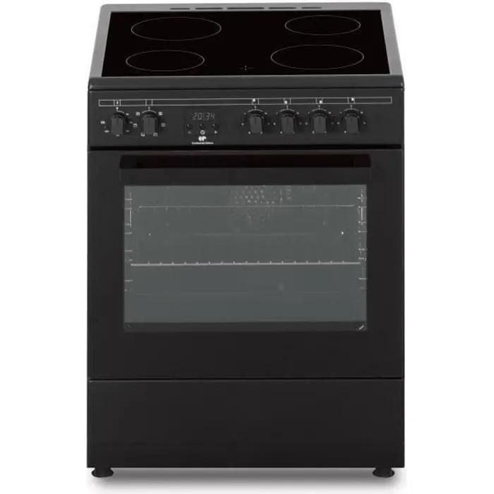 Cuisinière vitrocéramique CONTINENTAL EDISON CECV60FCB 4 feux L58 8 xP61 xH83 cm - vue 2